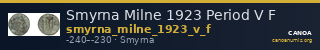 Smyrna Milne 1923 Period V F — CANOA