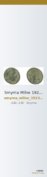 Smyrna Milne 1923 Period V G — CANOA