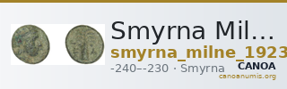 Smyrna Milne 1923 Period V G — CANOA