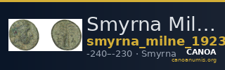 Smyrna Milne 1923 Period V G — CANOA