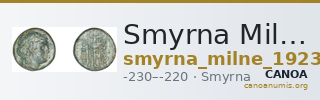 Smyrna Milne 1923 Period VI B — CANOA