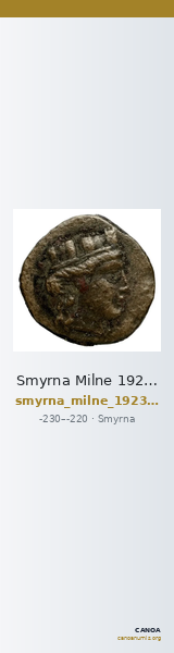 Smyrna Milne 1923 Period VI F — CANOA
