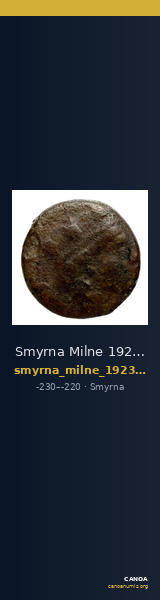 Smyrna Milne 1923 Period VI G — CANOA