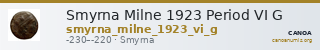 Smyrna Milne 1923 Period VI G — CANOA