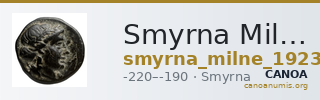 Smyrna Milne 1923 Period VII B — CANOA