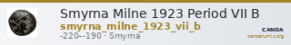 Smyrna Milne 1923 Period VII B — CANOA