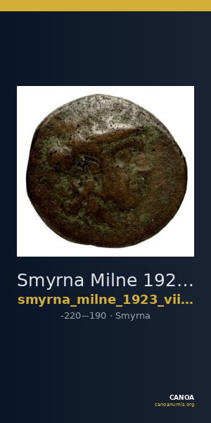 Smyrna Milne 1923 Period VII C — CANOA