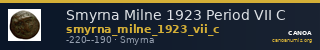 Smyrna Milne 1923 Period VII C — CANOA