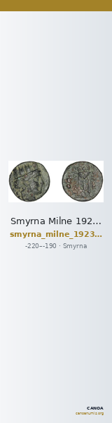 Smyrna Milne 1923 Period VII F — CANOA