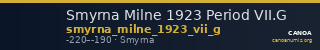 Smyrna Milne 1923 Period VII.G — CANOA