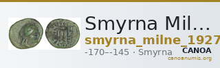 Smyrna Milne 1927 Period IX B — CANOA