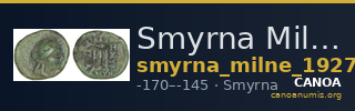 Smyrna Milne 1927 Period IX B — CANOA