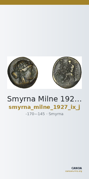 Smyrna Milne 1927 Period IX J — CANOA