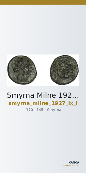 Smyrna Milne 1927 Period IX L — CANOA