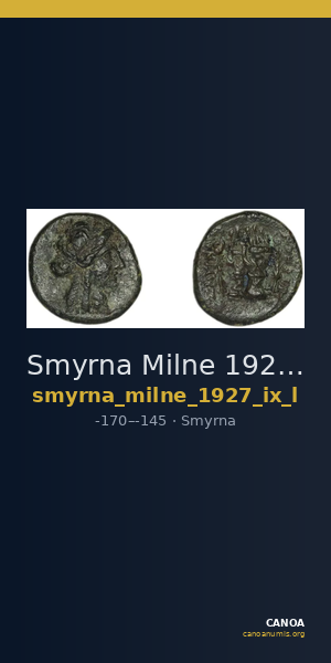 Smyrna Milne 1927 Period IX L — CANOA