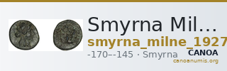 Smyrna Milne 1927 Period IX L — CANOA
