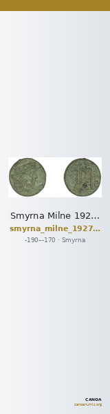 Smyrna Milne 1927 Period VIII B — CANOA