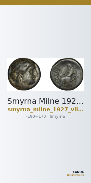 Smyrna Milne 1927 Period VIII J — CANOA