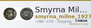 Smyrna Milne 1927 Period VIII J — CANOA