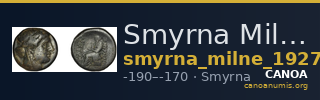 Smyrna Milne 1927 Period VIII J — CANOA