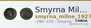 Smyrna Milne 1927 Period VIII K — CANOA