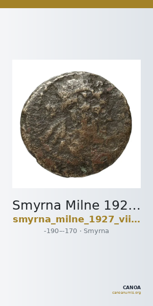 Smyrna Milne 1927 Period VIII L — CANOA