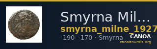 Smyrna Milne 1927 Period VIII L — CANOA