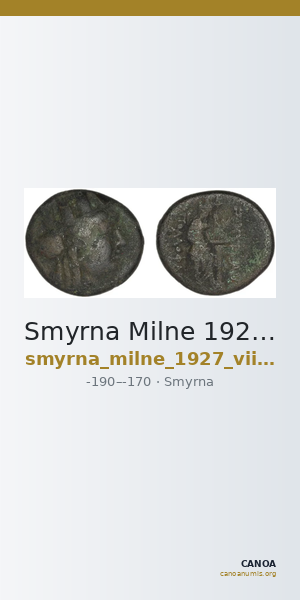 Smyrna Milne 1927 Period VIII M — CANOA