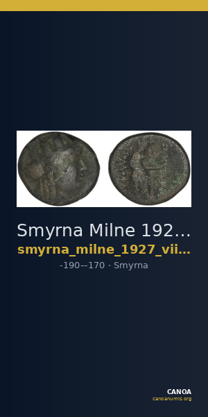 Smyrna Milne 1927 Period VIII M — CANOA