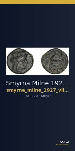 Smyrna Milne 1927 Period VIII N — CANOA