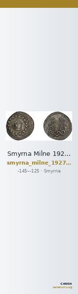 Smyrna Milne 1927 Period X cistophori — CANOA
