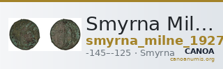 Smyrna Milne 1927 Period X J — CANOA