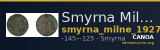 Smyrna Milne 1927 Period X J — CANOA