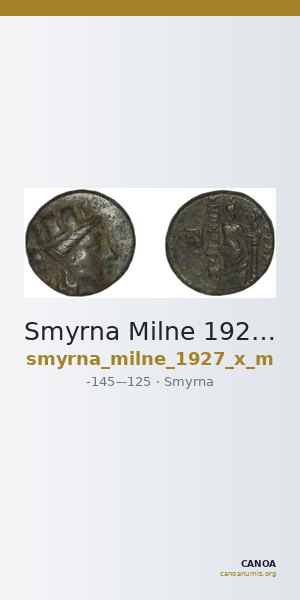 Smyrna Milne 1927 Period X M — CANOA