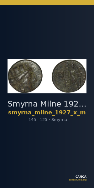 Smyrna Milne 1927 Period X M — CANOA