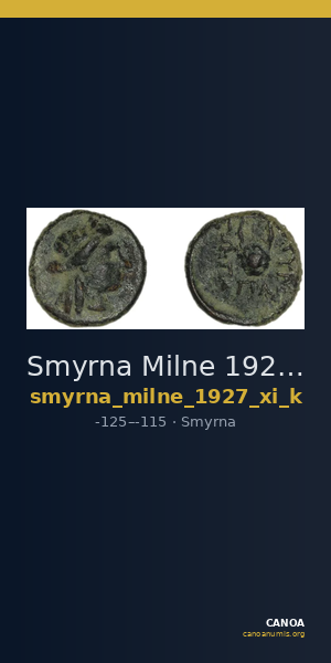 Smyrna Milne 1927 Period XI K — CANOA