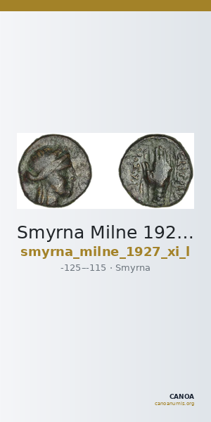 Smyrna Milne 1927 Period XI L — CANOA