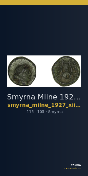 Smyrna Milne 1927 Period XII K — CANOA