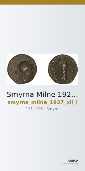 Smyrna Milne 1927 Period XII L — CANOA