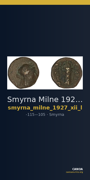 Smyrna Milne 1927 Period XII L — CANOA