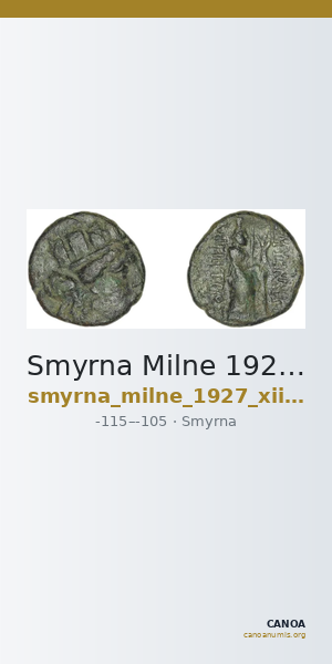Smyrna Milne 1927 Period XII M — CANOA