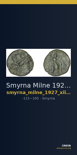 Smyrna Milne 1927 Period XII M — CANOA