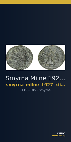 Smyrna Milne 1927 Period XII N — CANOA