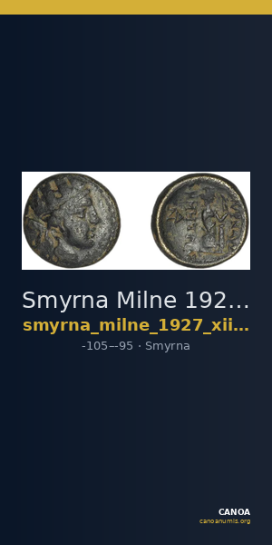 Smyrna Milne 1927 Period XIII M — CANOA