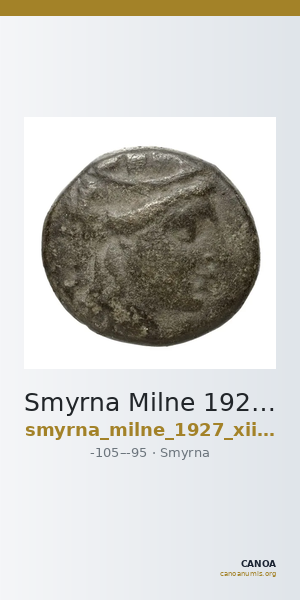 Smyrna Milne 1927 Period XIII N — CANOA