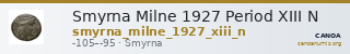 Smyrna Milne 1927 Period XIII N — CANOA