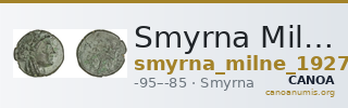 Smyrna Milne 1927 Period XIV J — CANOA
