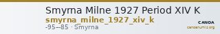 Smyrna Milne 1927 Period XIV K — CANOA