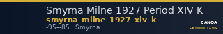 Smyrna Milne 1927 Period XIV K — CANOA