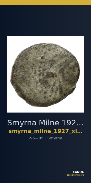 Smyrna Milne 1927 Period XIV L — CANOA